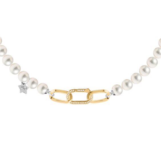 Necklace Rebecca Woman Diva Pearls in Alluminium Perla BDAKOO03 - BDAKOO03